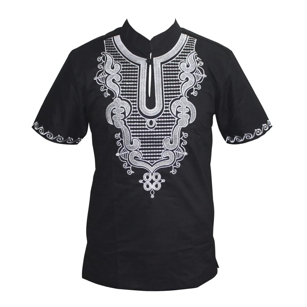 Mr Hunkle Fashion Men\'s Dashiki 2017 Male Africa Vintage Dashiki Newest Design Summer Embroidery Dashiki T-shirt for Men