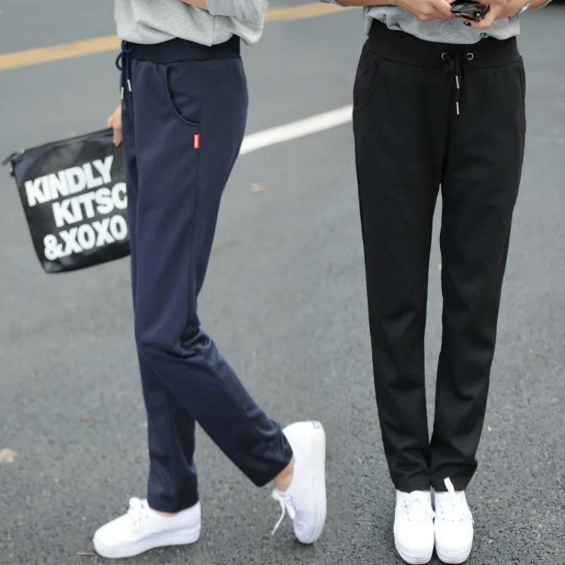 Drawstring Sport Pants Women Loose Jogging Pants Women Slim High Waist Sweatpants Gym Fitness Training Pants Running Trousers