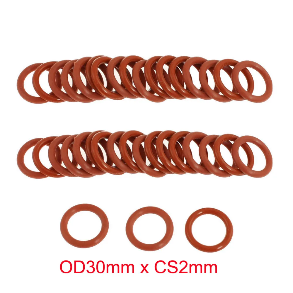 

OD30mm x CS2mm silicone rubber seal o ring o-rings