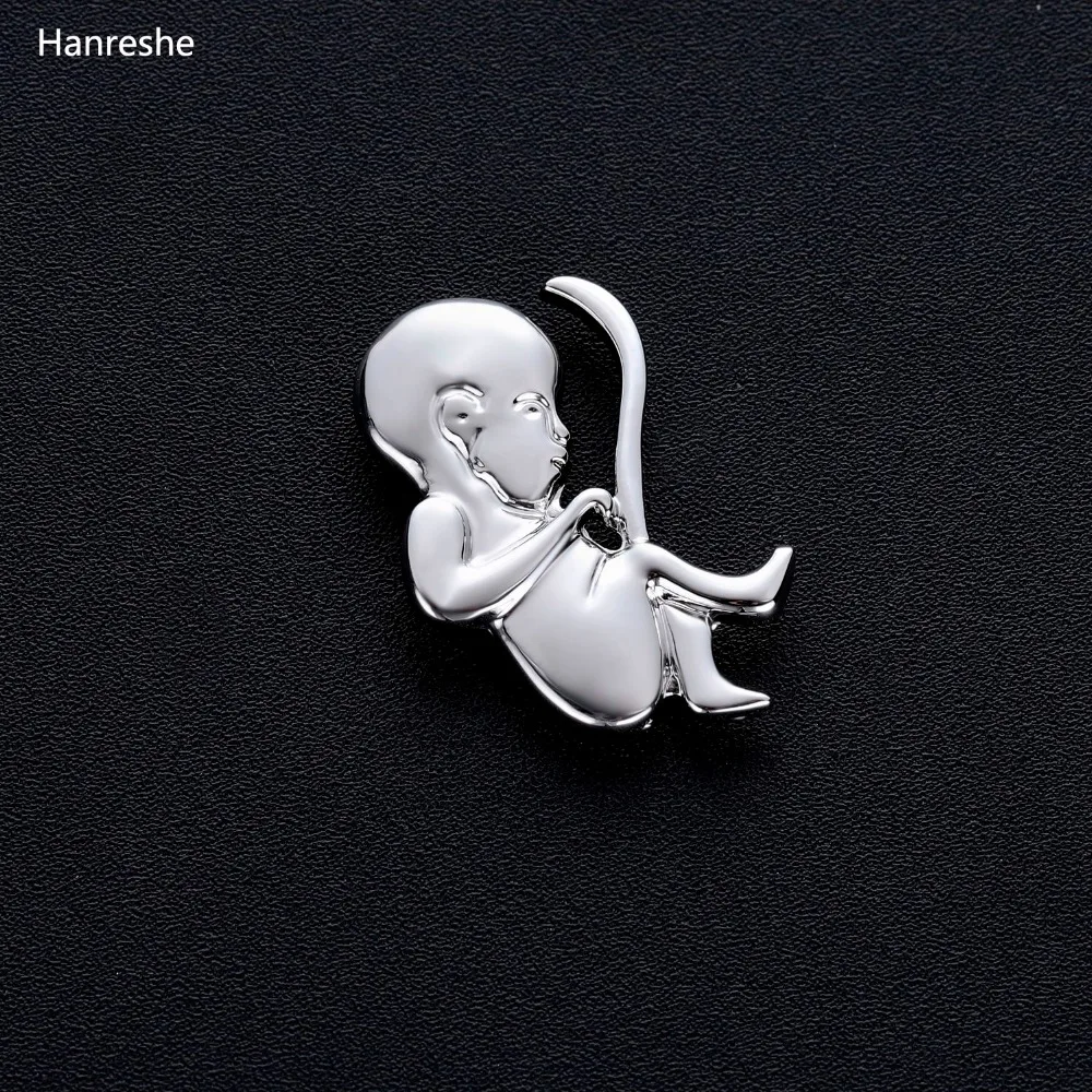 Newborn Brooches Doctors Nurse Medical Jewelry Gold Color Lapel Pin Metal Christmas Gift Pins Brooches Women Accessories