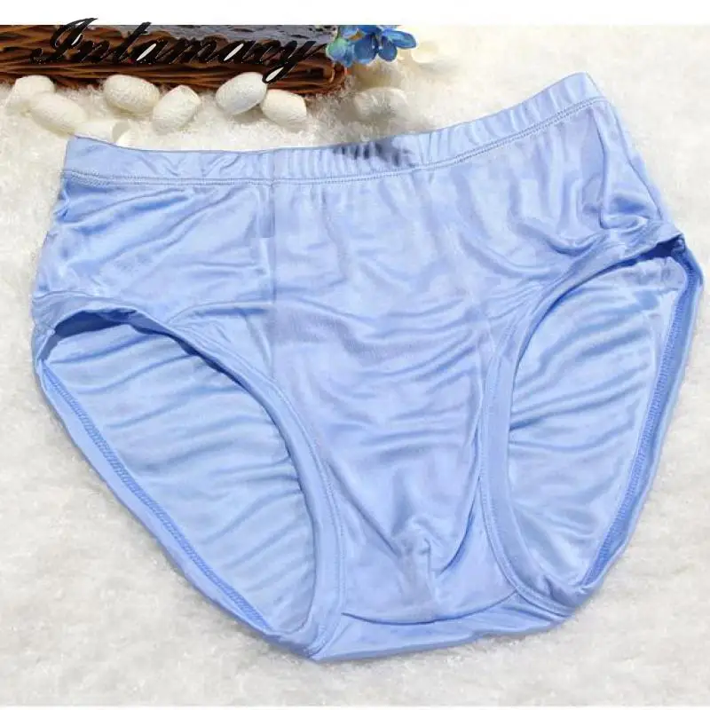 High quality 100% real silk knitted male briefs, silk panties,antibacterial breathable health