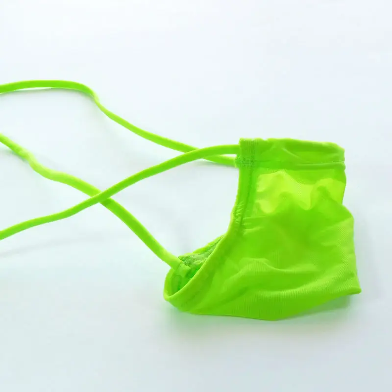 

G3452 мужская сексуальная сумка-стринги, мини-сумка на бит C-thru, мягкий гладкий трикотаж, шелковистый, крутой