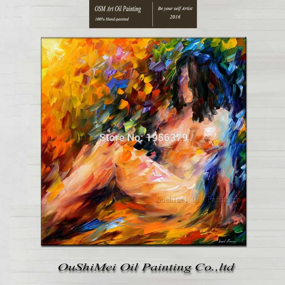 

Abstract art sexy nude girl enjoyment eyes beautiful pure hand painted oil painting wholesale prices canvas oil painting