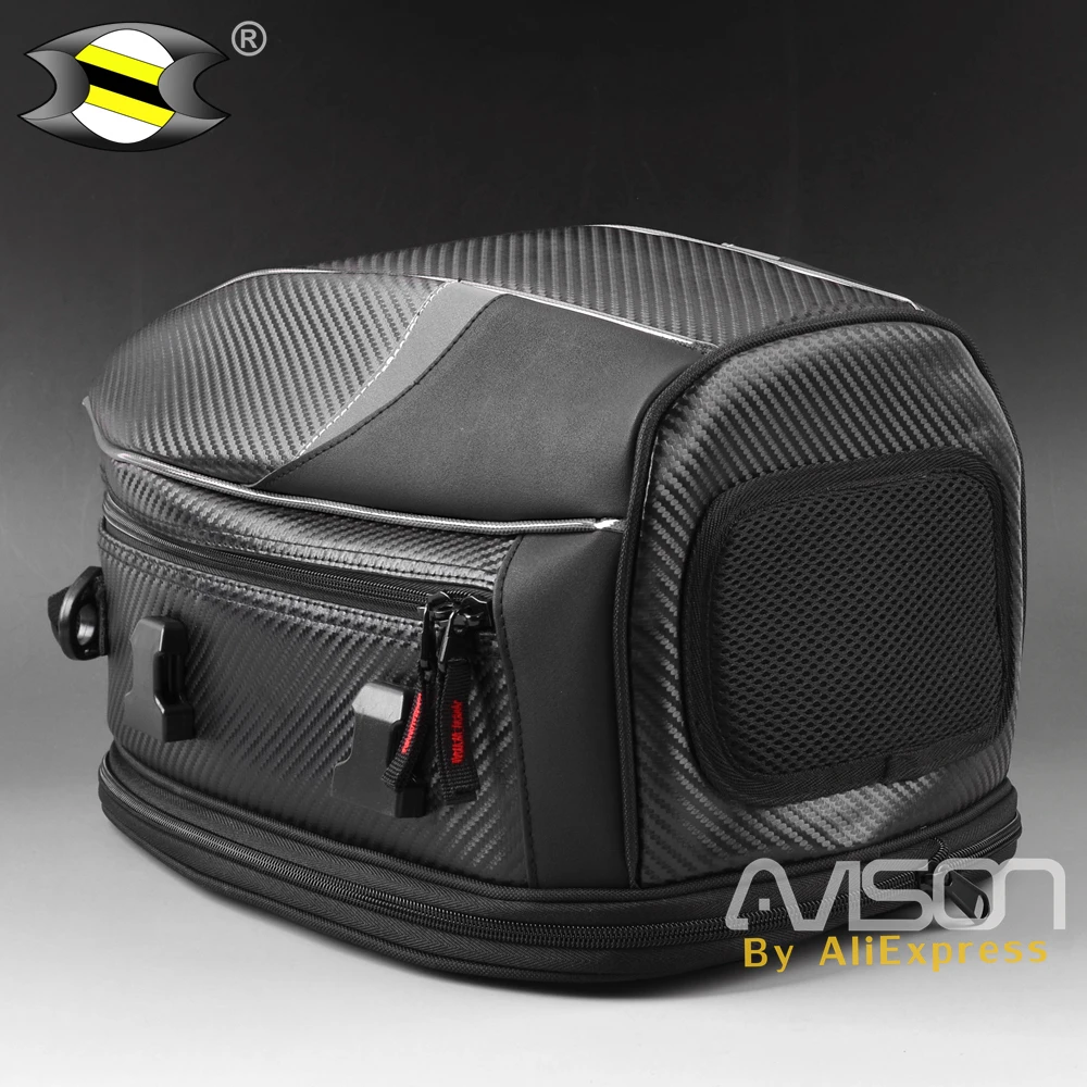 Motorcycle Tail Bags Waterproof Back Seat Bags Kit Travel Bag Motorbike Scooter Sport Luggage Rear Seat Rider Bag Pack