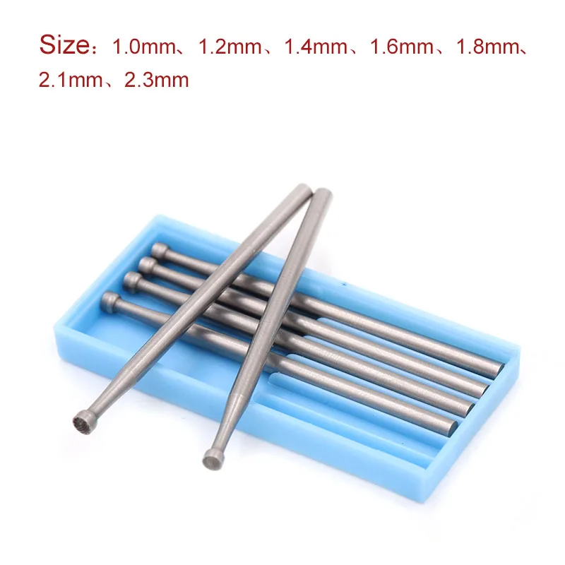 Xiz faca de gravação 1/6 peças 1.0 ~ 2.3mm, faca de precisão de carboneto de tungstênio, rebarbas, fresa, ferramentas rotativas, cabeça de moagem embutida 2.35mm