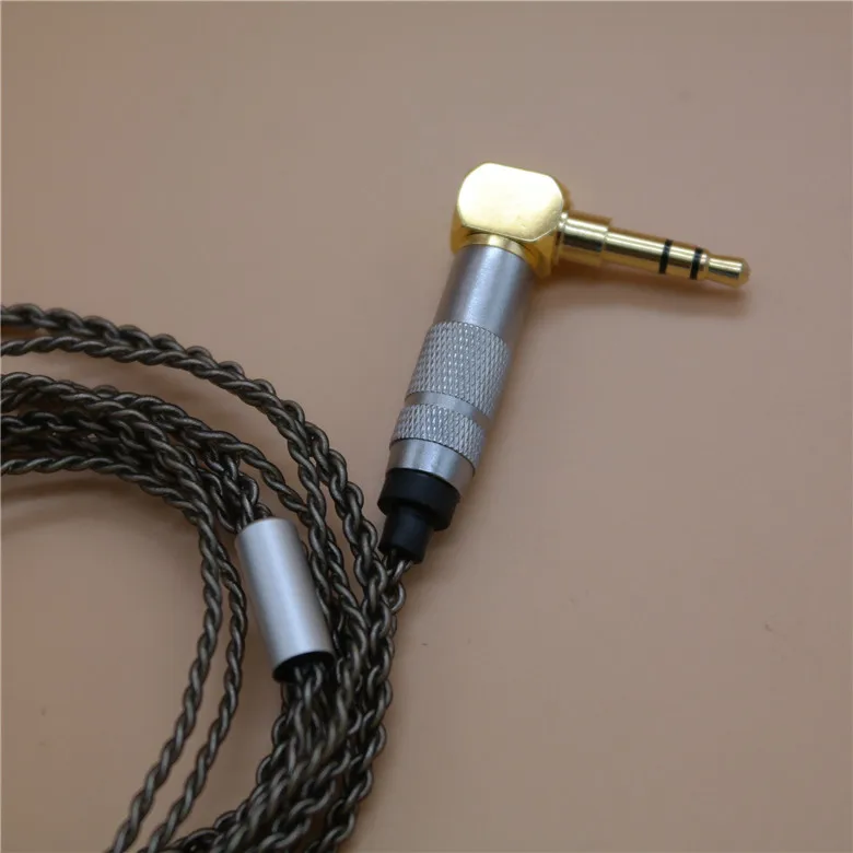 2 pines de 0,78mm, cristal único de cobre Chapado en plata para auriculares JH/1964/UE18