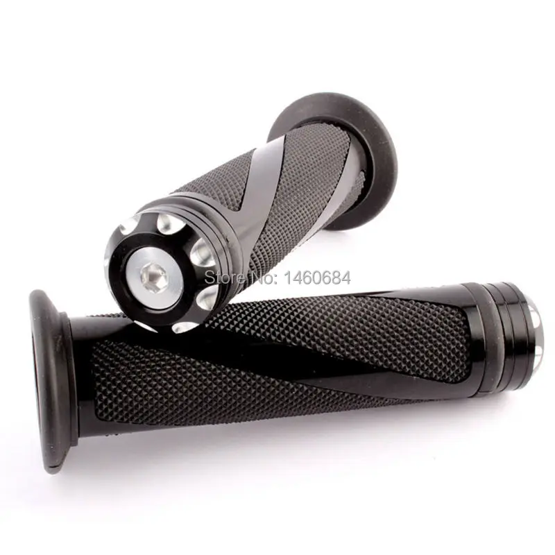 Motorcycle Left Handlebar 22mm and Twist Throttle 25mm Handles Grips for Motocross Dirt Bike