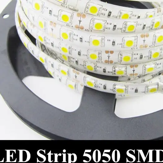 Waterproof 5050 SMD LED strip 5M 300 LED12V fexible led light,60 LED/M,white/warm white/blue/RGB/green/red/yellow freeshiping