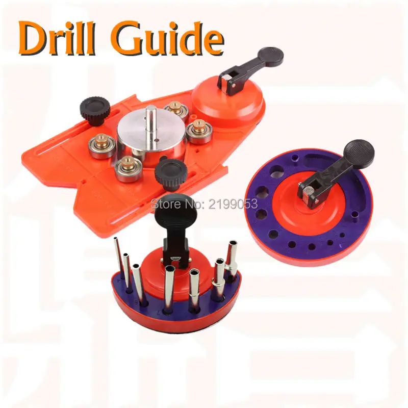 Adjustable Diamond Opening Locator Drill Bit Tile Glass Hole Saw Core Bit with Vacuum Base Sucker Drill Guide