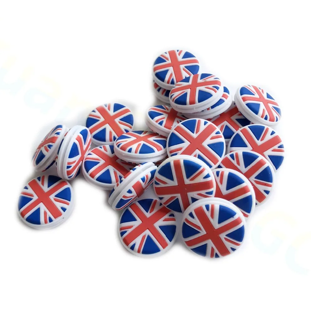 5pcs smile National flag Tennis Racket Damper Shock Absorber to Reduce Tenis Racquet Vibration Dampeners raqueta tenis pro staff