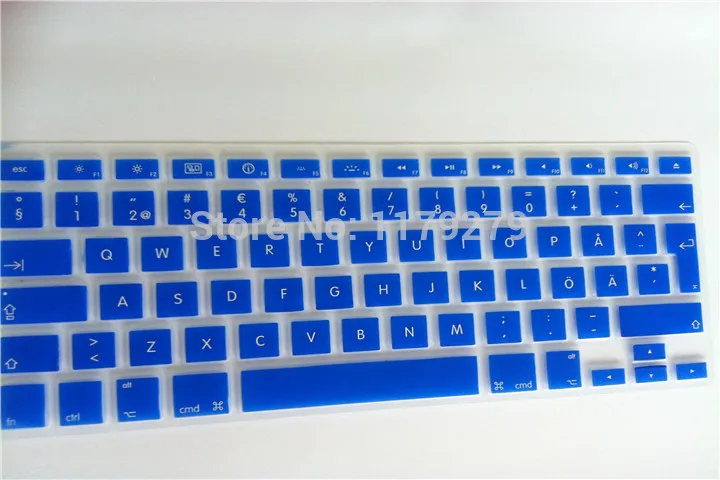 Swedish european Sweden Version Silicone Keyboard Protector Cover Skin for MacBook Air 13 Pro Retina 13 15