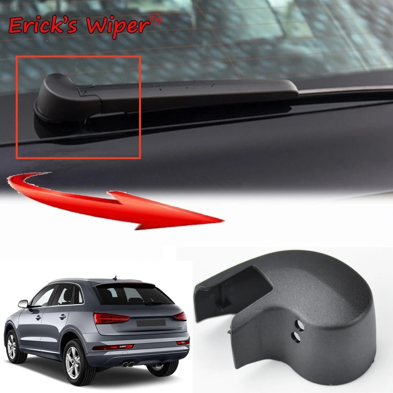 Erick\'s Wiper Rear Windscreen Wiper Arm Washer Cover Cap Nut For Audi Q3 MK1 2011 - 2018 Tailgate Window Nut Sprayer Protector