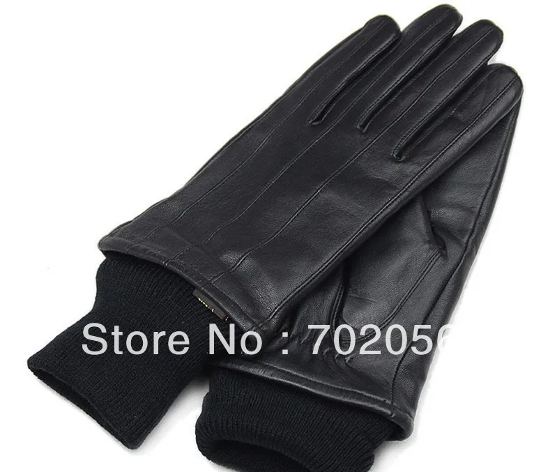 Mens real Leather gloves leather Lambskin GLOVE gift accessory high quality 12pair/lot #3158