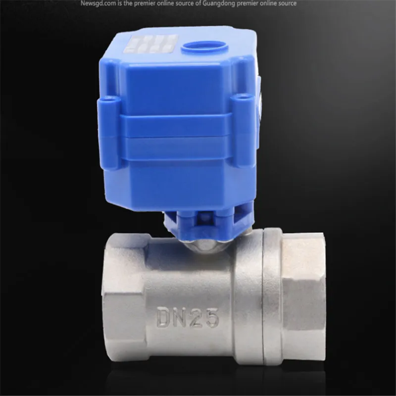 DN20 3/4" stainless steel Two Way motorized ball valve DC5V 12V 24V AC220V electric water valve 3/4" CR01 CR02 CR03 CR04