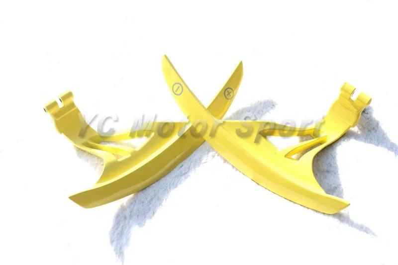 Lengthened Shift Paddle Fit for 2008-2015 R35 GTR CBA DBA (Glossy Yellow) Aluminium Smooth Steering Wheel Shifter