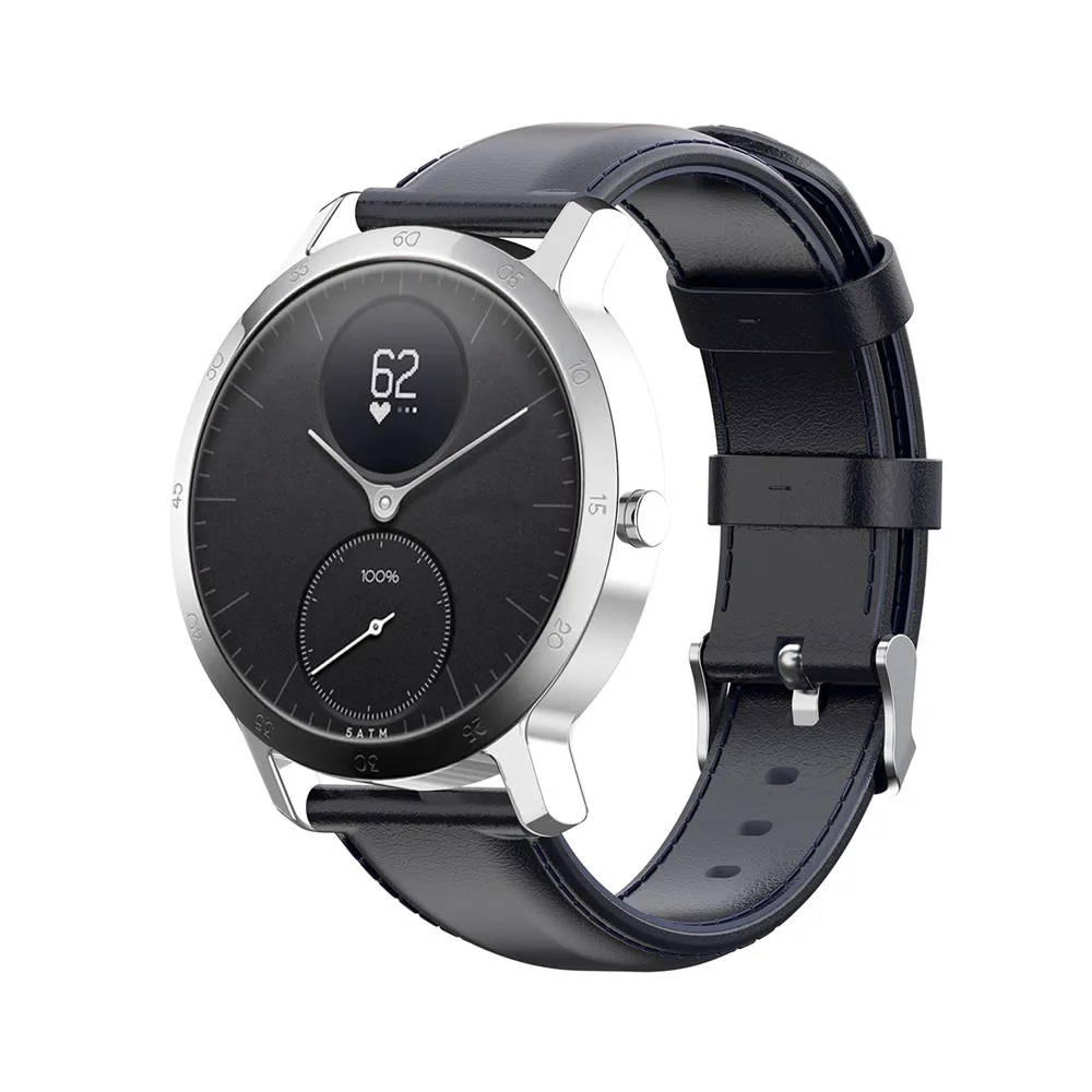 18 مللي متر 20 مللي متر حزام الساعات الجلدية لنوكيا الصلب HR 36 مللي متر 40 مللي متر Smartwatch الإفراج السريع المعصم الفرقة سوار ساعة الأشرطة