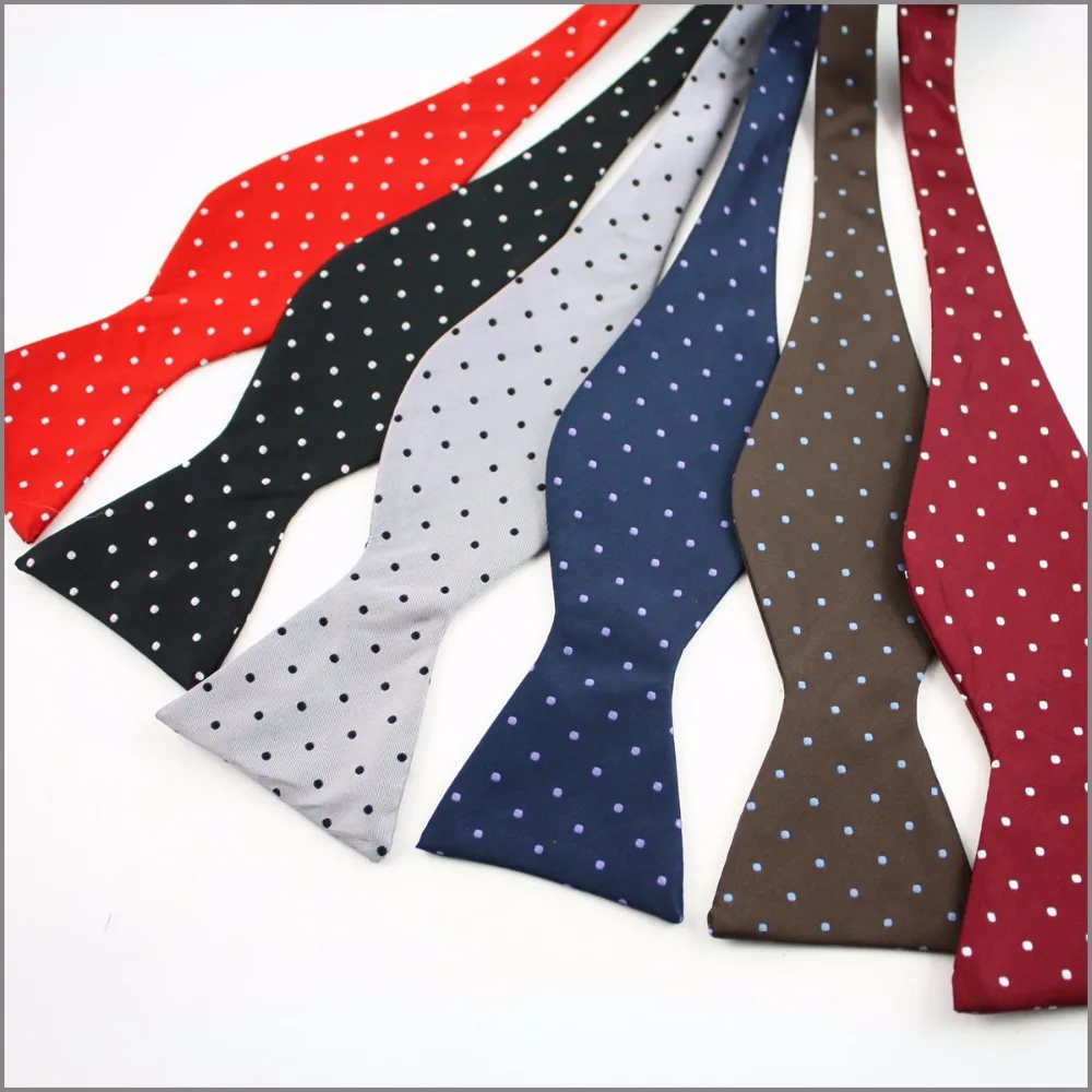 Alta qualidade tecido jacquard bowtie moda clássica auto tie masculino feminino cravat