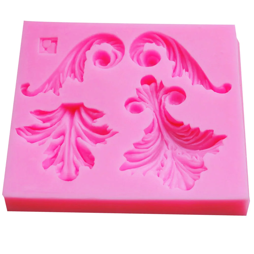 C-214 Flowers Gem Pearl Silicone Mold Relief Border Cake Mold Silicone Baking Tools Decorations Baking Mould DIY