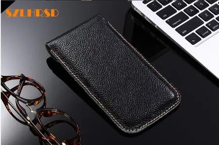 SZLHRSD Genuine Leather phone bags For Blackberry Evolve X KEY2 cases KEYone DTEK50 DTEK6 Leap cover slim pouch stitch sleeve