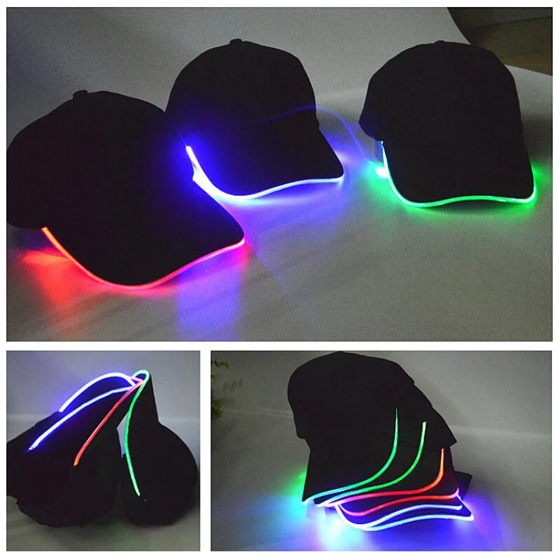 LED Headlamp Baseball Cap Travel Night Safe and Convenient Hat With LED Head Light Flashlight For Bicycle Night Fishing Running