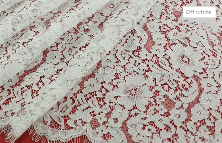 1.5*1.5meters Embroidery Eyelash Cotton Lace Fabric French Cord Lace Cloth African Guipure Lace For Party Wedding Dress RS820