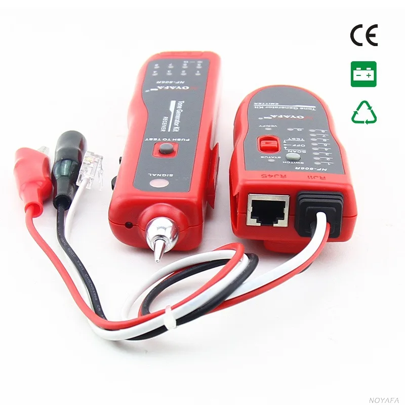 NF-806R Network Cable fault locator Tester UTP STP RJ45 RJ11with Alligator Clip