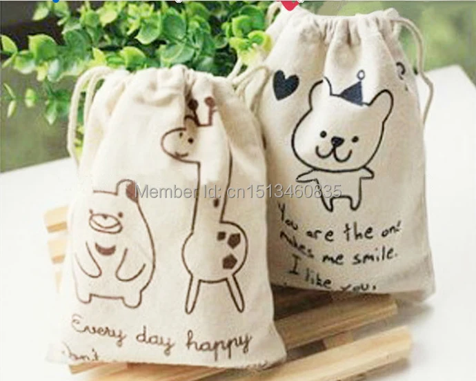 100pcs/lot CBRL  jute/linen/flax drawstring bags&pouch for accessories/beans,Various colors,size customized,wholesale