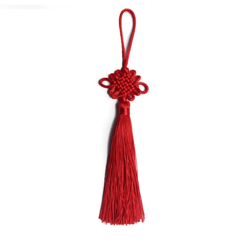 10PC chińskie węzły Tassel DIY wisiorek wisiorek biżuteria odzieży akcesoria dekoracyjne torba na klucze samochodowe wisiorek DIY Craft frędzel