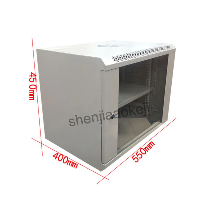 9U Wall-mounted Network Cabinets Small Chassis Exchange Wall-handing Network Rack Cabinet Switch Cabinet Monitor 1pc