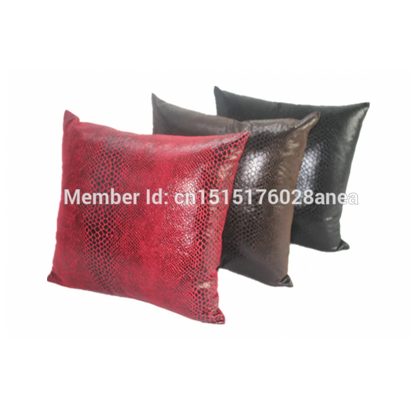 Faux Leather Serpentine Cushion Cover 30X45cm 35X50cm 40X60cm Suede Bronzing Throw Pillow Case  Sofa HT-PSUBC-01L