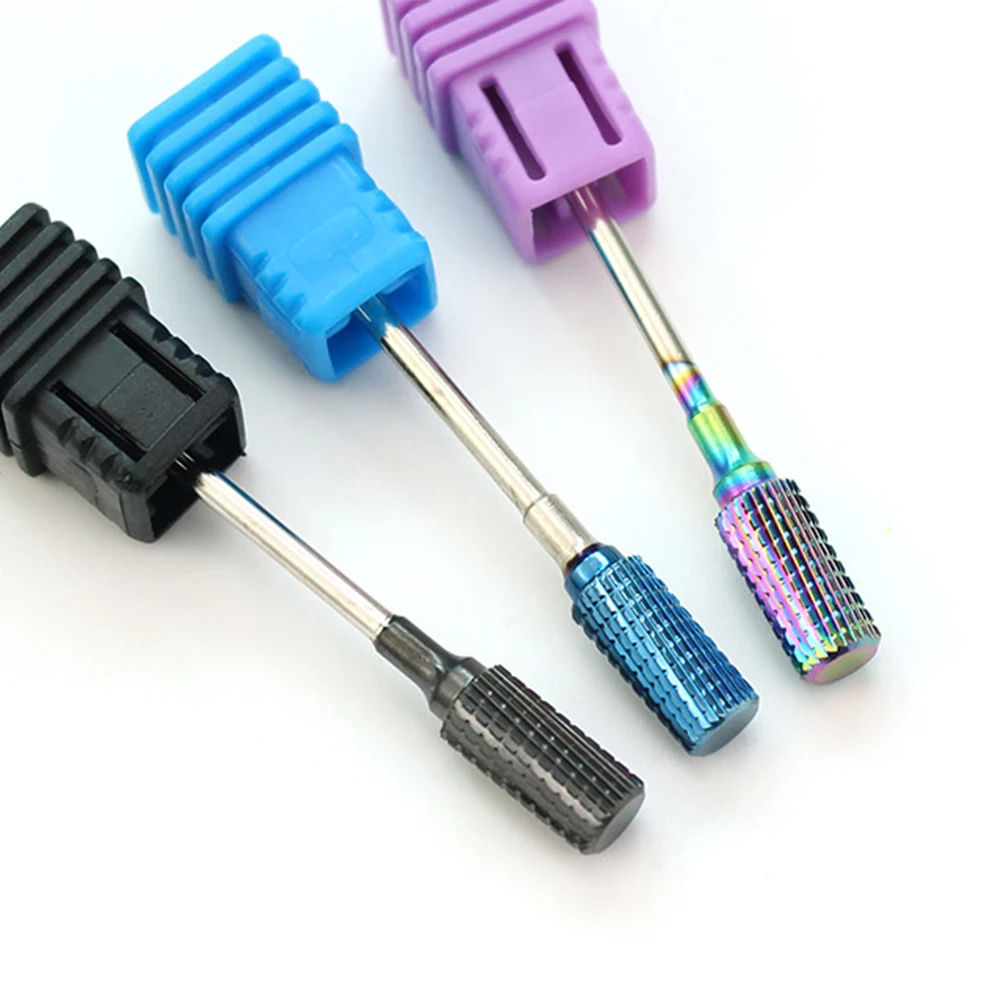 9 soorten Blauw Regenboog Carbide Nail Boor Frees Machine voor Manicure Apparaat Nail File Accessoires Nail Gereedschap