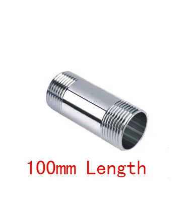 Male Threaded Stainless Steel SS 304 Pipe Fittings 100MM Length 1/4