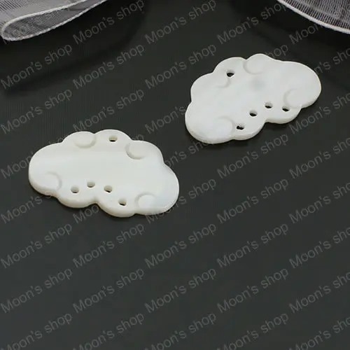 25*15mm White Cloud Freshwater Shells connector pendant Jewelry DIY Accessories Wholesale 10 pieces(JM3949)