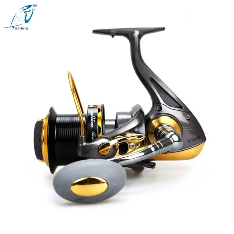 

AZJ 2017 Top Spinning Fishing Reel 13BB 4.6:1 TF8000/9000 Big Far Casting Full Metal Rocker distant Wheel Peche Metal