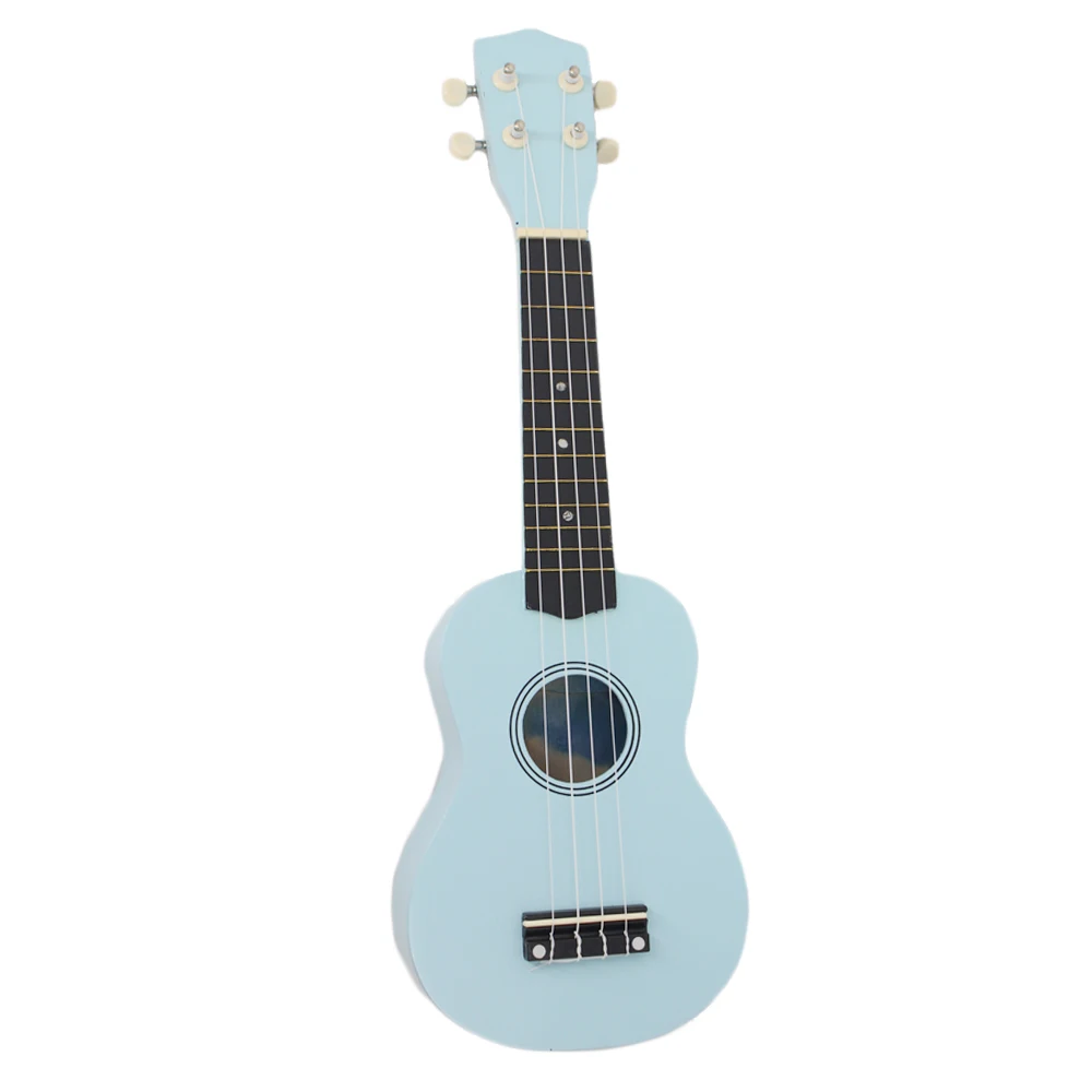21 inch Beginner Acoustic Ukulele for Students Kids blue Basswood 4 Strings Mini Hawaii Guitar Ukelele