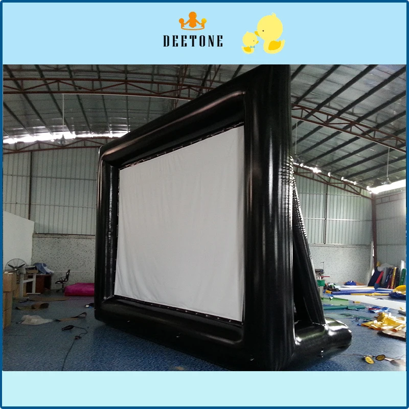 Customized Size outdoor commercial advertising show inflatable movie screen for sale