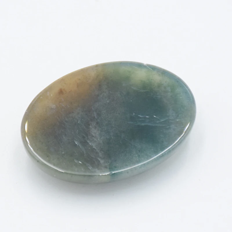 Natuurlijke Ovale Losse Steen Geen Boor Gat Groene Indian Agaat Onyx Cab Cabochon Kralen Voor Vrouwen Mannen Sieraden Maken Diy handgemaakte