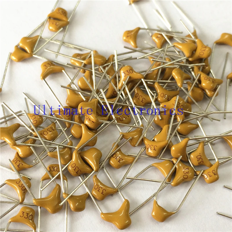 100pcs/lot  Multilayer ceramic capacitor 330 50V 33pF 330M P=5.08mm