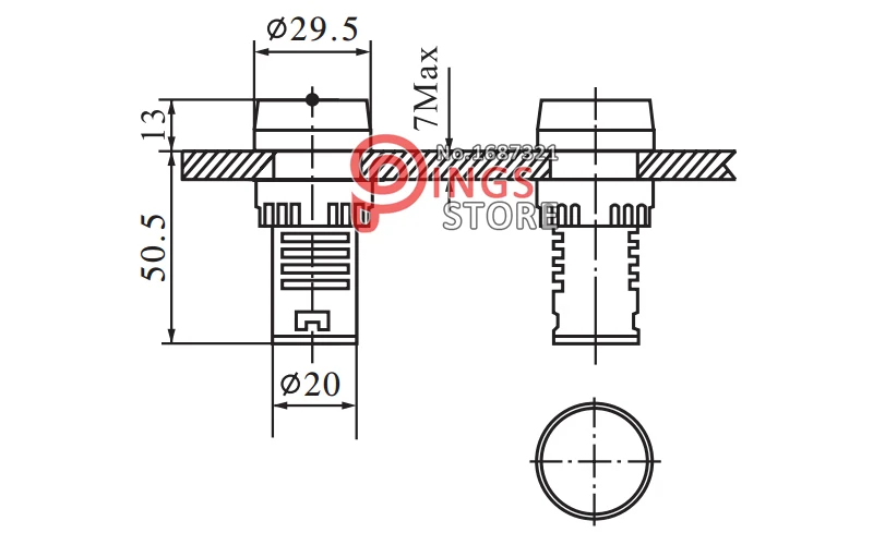 AD16-22SM LED Indicator light signal lamp Flash light buzzer 12V 24V 110V 220V  open hole 22mm P23