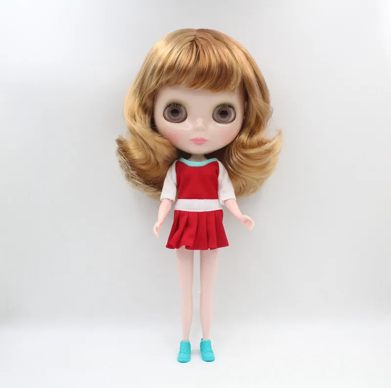 

Free Shipping big discount RBL-603 DIY Nude Blyth doll birthday gift for girl 4colour big eye doll with beautiful Hair cute toy