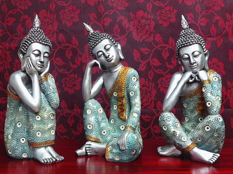 Buddhism decor feng shui decoration home furnishings Buddha sculpture resin crafts Buddha statue