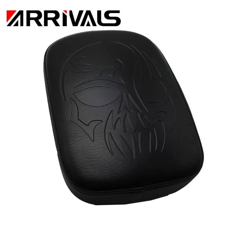 Motorcycle Pillion Pad Seat 8 Suction Cup Solo Rear Seat Passenger Saddle For Harley Cruiser Chopper Custom