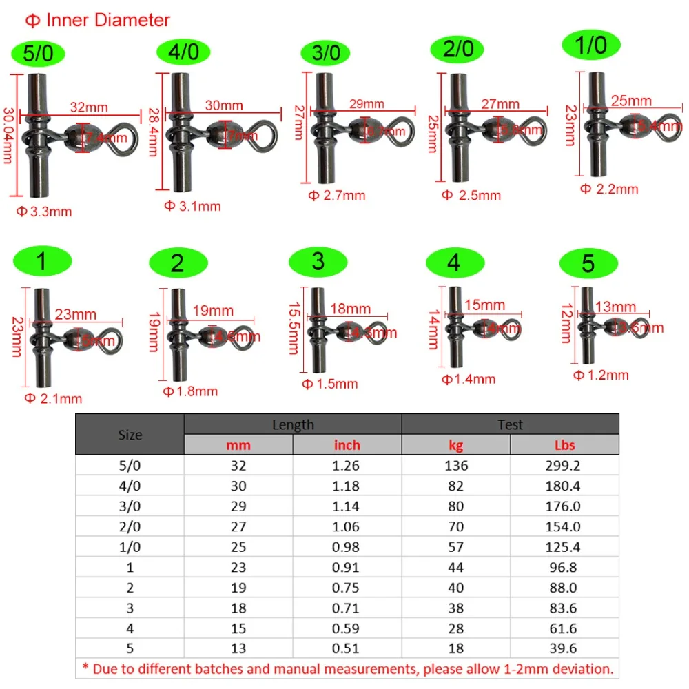 50 pieces/lot Fishing swivels cross-line crane brass head and tuoe  fishing tackle Fishhook Lure Connector Fish bass fishing