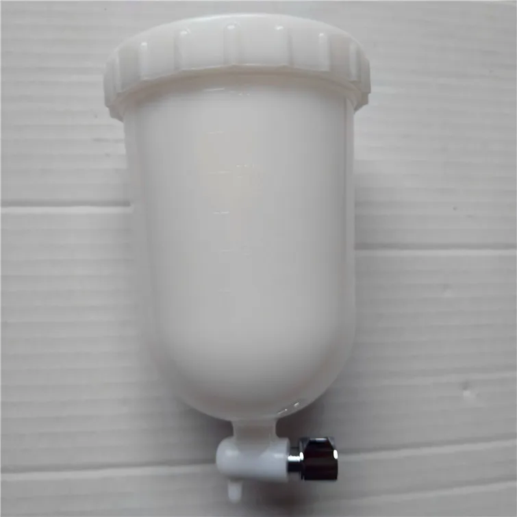 Darmowa wysyłka 400cc plastikowy kubek 400cc aluminiowy kubek 200cc aluminiowy kubek pistolet natryskowy butelka malowanie beczka 1/4 "PF łatwe, aby poradzić sobie z