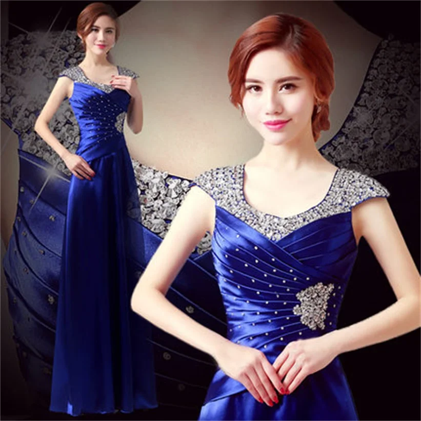 

Sequins new autumn and winter banquet elegant fashion host choral classic female long dress