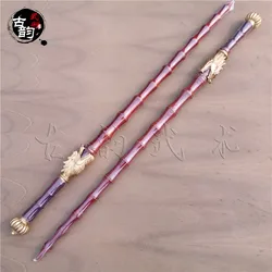 Bamboo Joint wooden whips, Rosewood, double-face traditional martial arts weapons, dragon head mahogany hard whips, brand new