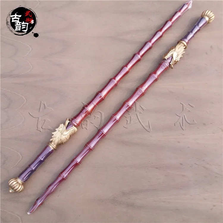 Bamboo Joint wooden whips, Rosewood, double-face traditional martial arts weapons, dragon head mahogany hard whips, brand new