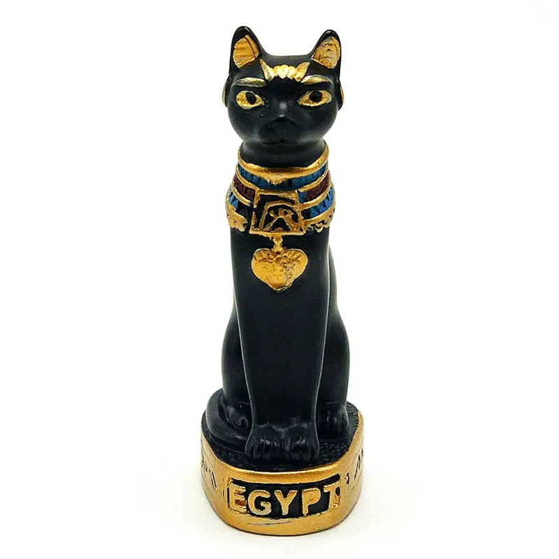 Egyptian Black Cat Idol Silicone Mould Restaurant Chocolate Cake Decorating Tools DIY Soft Candy Soap Candle Gypsum Resin Mould