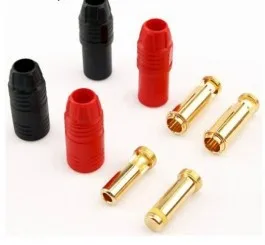 Amass AS150 7mm Gold-plating Anti Spark Connector/ Anti Arcing for HV High Power Battery (Red & Black)