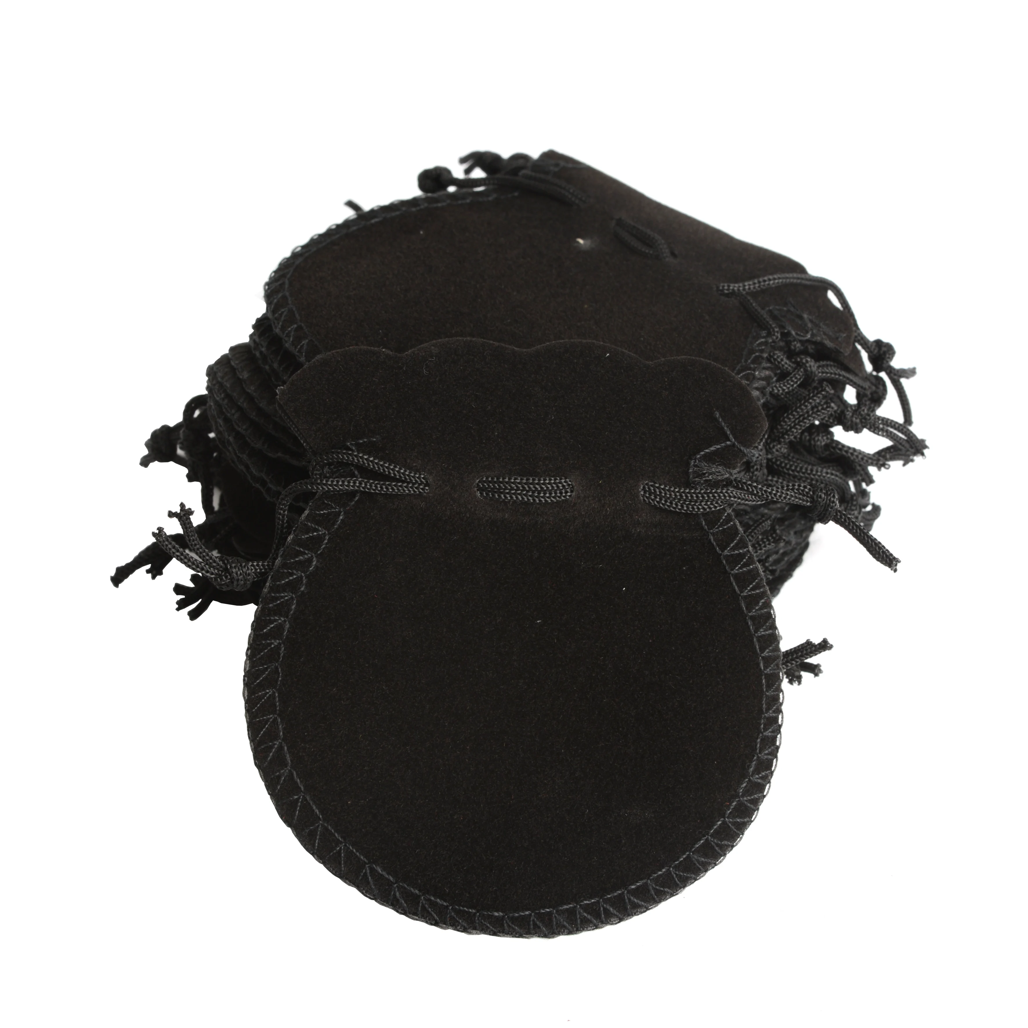 Super Deal!! 2022 New 100pcs 70*80mm Lovely Thin Black Velvet Drawstring Pouch Bag/Jeweley Bag,Xmas/Wedding/Party Coins Gift Bag